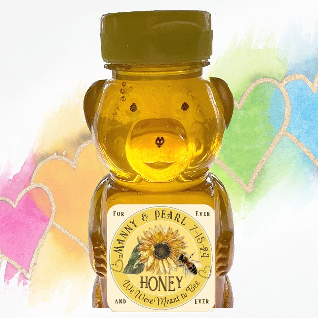Girasol con Boda de la etiqueta de bebete mini Hon (Subido por el creador)