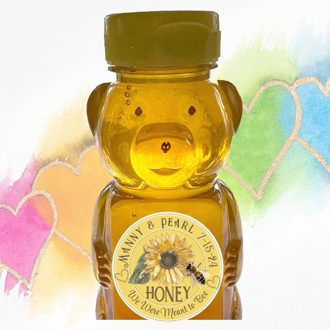 Girasol con Boda de la etiqueta de bebete mini Hon (Subido por el creador)