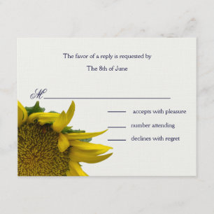 Girasol con puntos de respuesta tarjetas