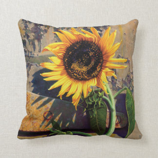 Girasol cuadrado de la almohada de Camilo Engel