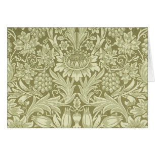Girasol de William Morris Vintage Damasco de Oliva