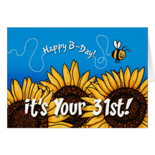 girasol del rastro de la abeja - 31 años