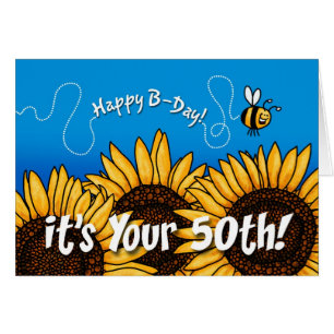 girasol del rastro de la abeja - 50 años