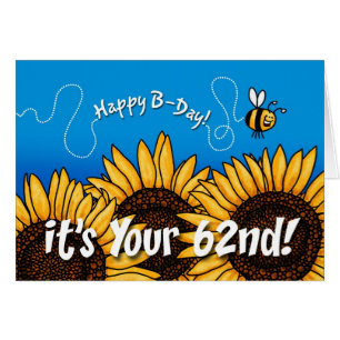 girasol del rastro de la abeja - 62 años