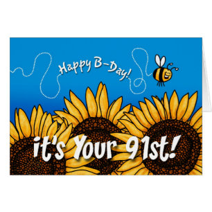 girasol del rastro de la abeja - 91 años