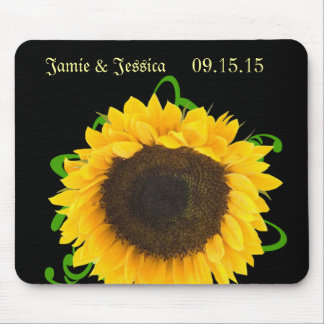 Girasol Elige Color de Fondo Alfombrilla de ratón