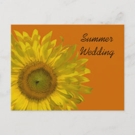 Girasol en Naranja verano Boda Invitación