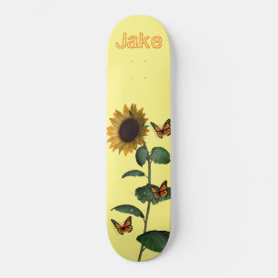 Girasol en patineta