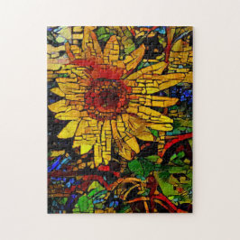 Girasol en una foto de campo rompecabezas