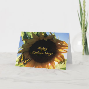 Girasol, ¡Feliz Día de la Madre! Tarjeta