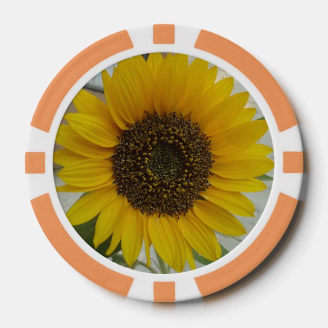 Girasol Ficha de Poker (Anverso)