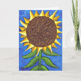 Girasol gigante - tarjeta de felicitación