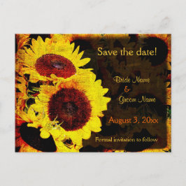 Girasol guardar la postal de fecha