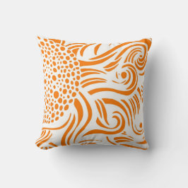 Girasol - naranja/blanco - almohada