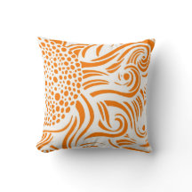 Girasol - naranja/blanco - almohada