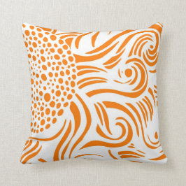 Girasol - naranja/blanco - almohada