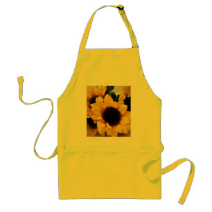 Girasol que cocina el delantal