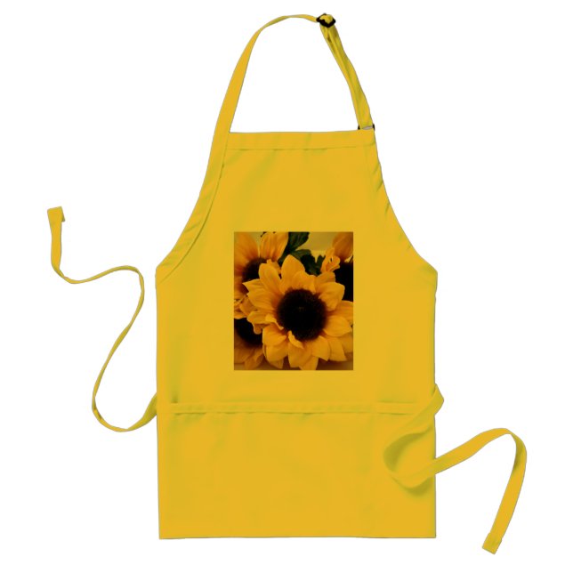 Girasol que cocina el delantal (Frente)