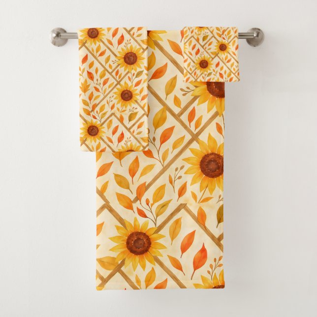 Girasol retro y acuarela rústica de granja (In situ)