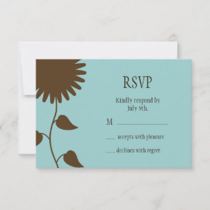 Girasol RSVP en Azul