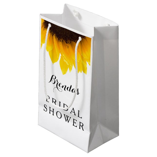 Girasol ruso | Bolsa de regalo de ducha de novia (Angulo Anverso)