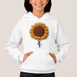 Girasol   Sudadera con capucha para niña