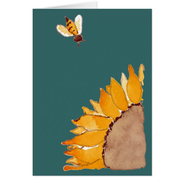 Girasol y abeja (Frente)