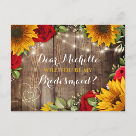 Girasol y Rosas serán mi tarjeta de novia
