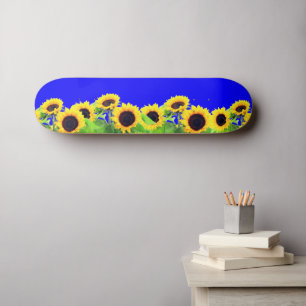 Girasoles Amarillos Patineta