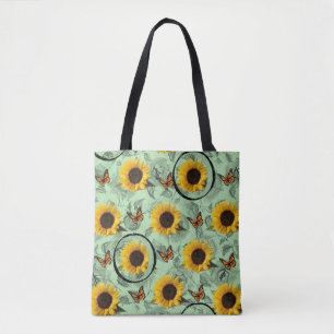 girasoles de la bolsa de tote