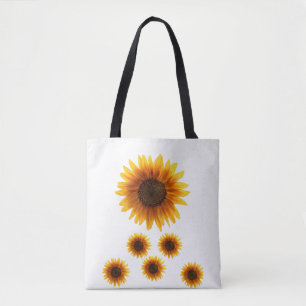 girasoles de la bolsa de tote