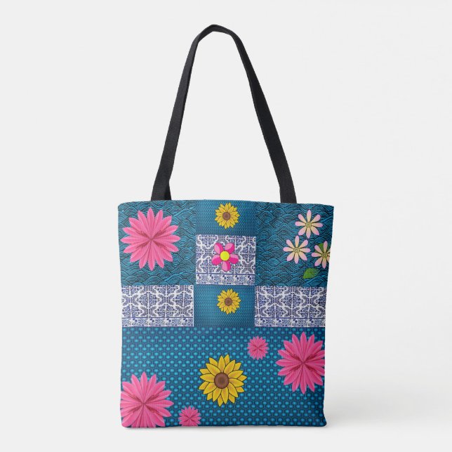 girasoles de la bolsa de tote (Reverso)