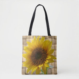 girasoles de la bolsa de tote