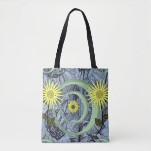 girasoles de la bolsa de tote