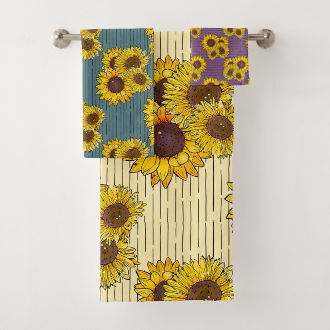 Girasoles de verano ilustrados (In situ)