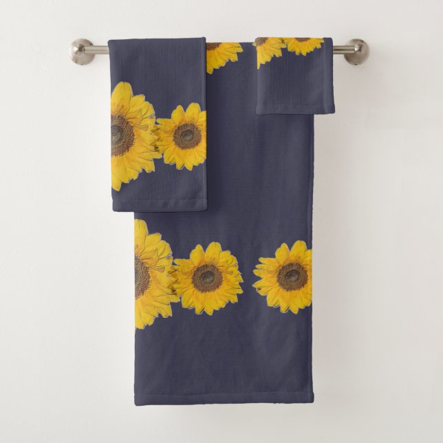 girasoles en azul oscuro (In situ)