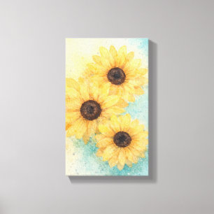 Girasoles en lienzo