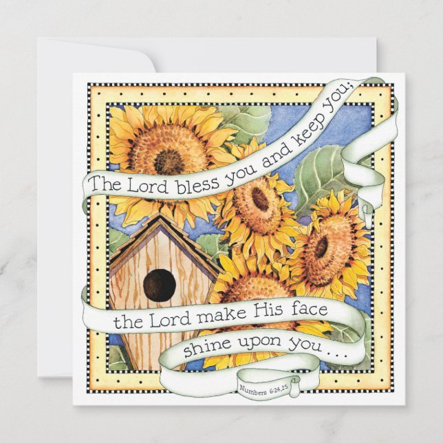 Girasoles - invitación (Anverso)