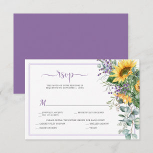 Girasoles Lavanda Eucalipto Follaje RSVP