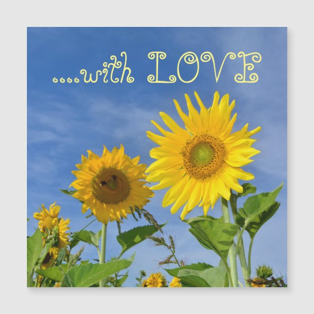 Girasoles para ti ... (Anverso)