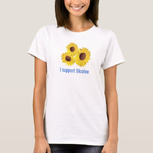 Girasoles para Ucrania diseñan camiseta camiseta c