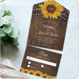 Girasoles rusos todos en una sola invitación de ma