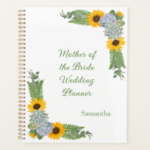 Girasoles Suculentas Madre Novia Planificador de B
