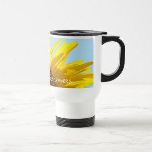 GIRASOLES, TAZAS DE CAFÉ DE GIRASOL, TAZAS DE VIAJ
