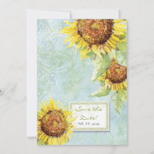 Girasoles y Remolinos, Invitación de Boda