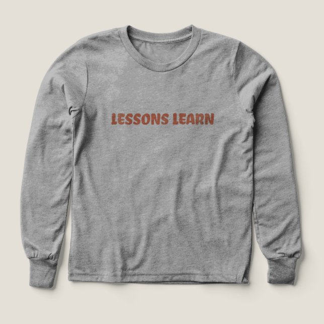 Girl/Kids Energy Flow Lessons Learn Long Sleeve  (Diseño frontal)