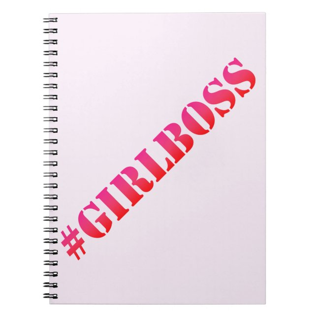 #GirlBoss - cuaderno de la cita de la diversión (Frente)