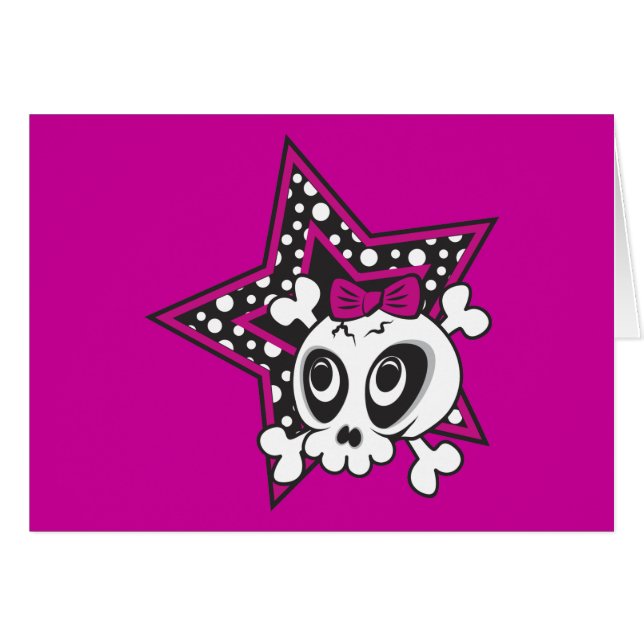 Girlie Emo Skull (Anverso (Horizontal))