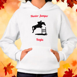 Girls Horse Hunter Jumper Equestrian Hoodie