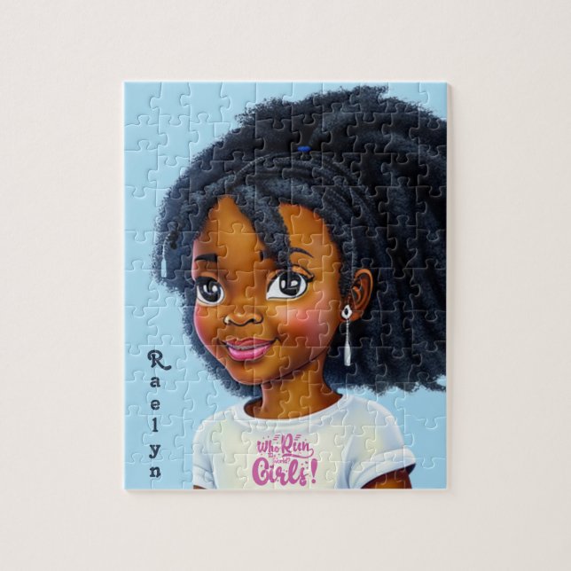 Girls Run the World Personalized Jigsaw Puzzle (Vertical)